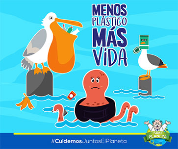 #CuidemosJuntosElPlaneta Menos plástico más vida