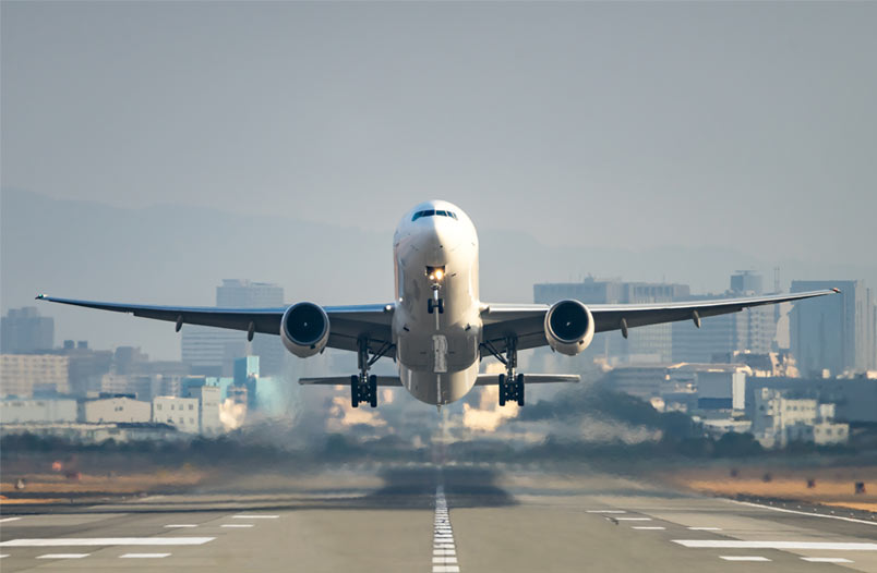 Gases producidos por aviones