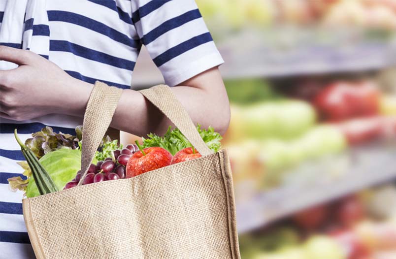 Bolsa las de tela para cargar productos