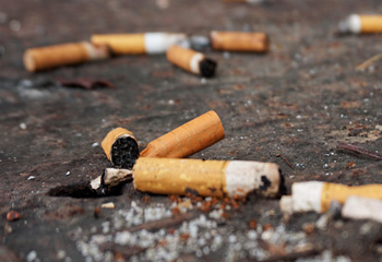 Colillas de cigarrillo, enemigo letal del medioambiente