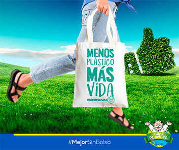 #MejorSinBolsa NO al uso de bolsas plásticas